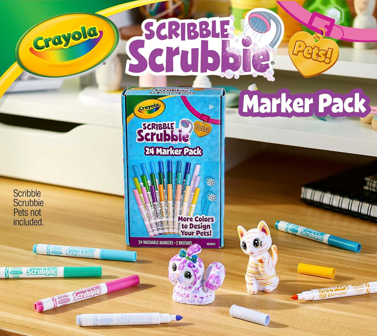 Crayola Scribble Scrubbie Pets - Juego de recambio y expansión de m...