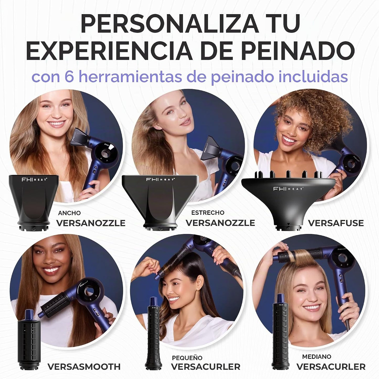 El VersaSphere Pro Air 6 en 1 Multi-Styler - Secador de pelo profes...