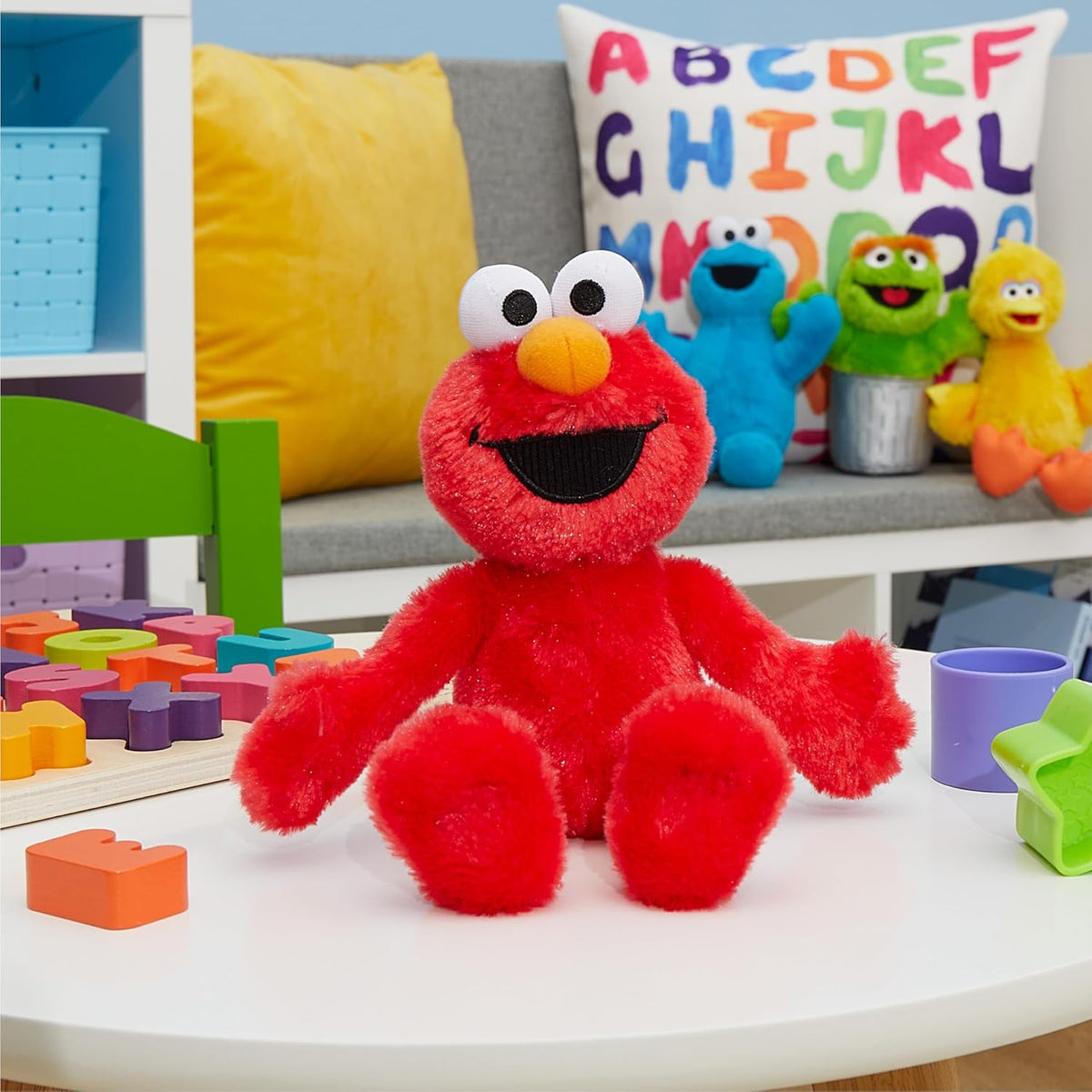 Sesame Street Amigos 20 cm Elmo de Peluche Sostenible, Juguetes par...