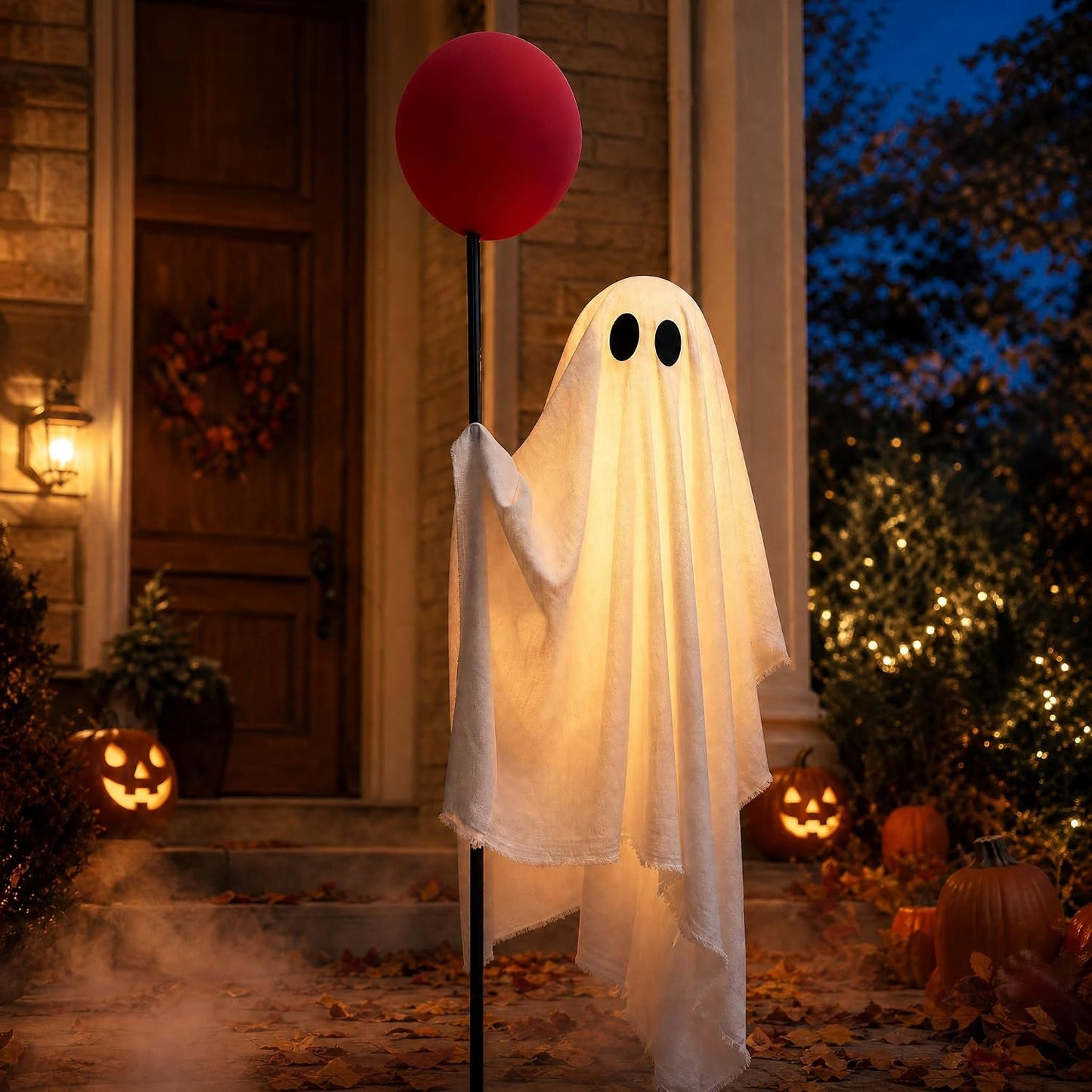 Decoraciones de Halloween al aire libre, fantasma de tamaño natural...