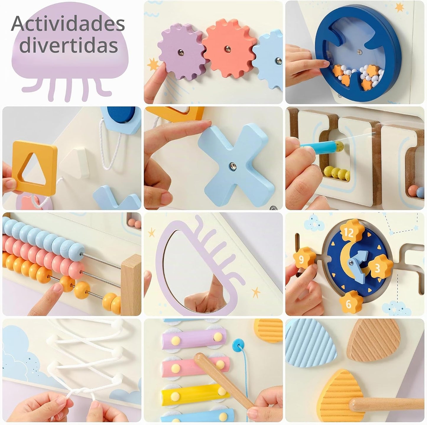 Pillowhale Tangram - Paneles de Tablero Ocupado de Actividades de P...