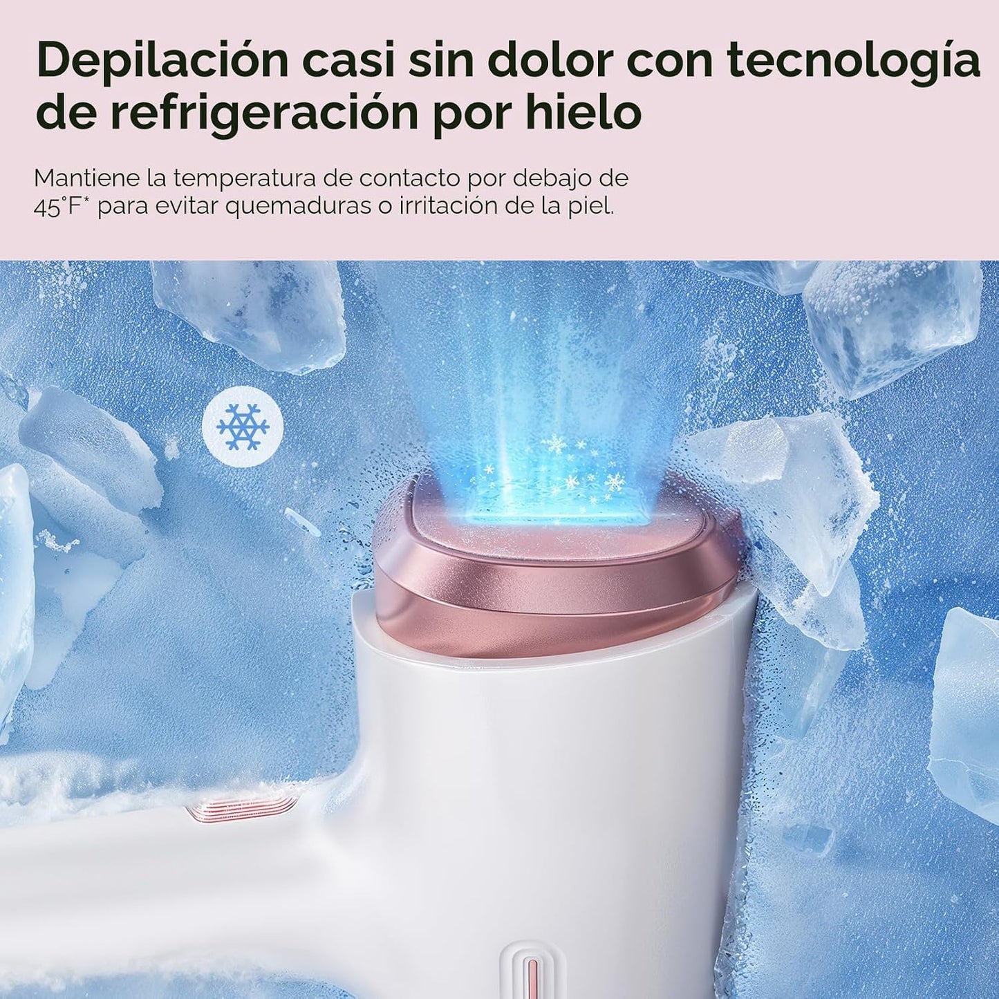 Ubroo Dispositivo de depilación láser IPL, energía 21J, reducción d...