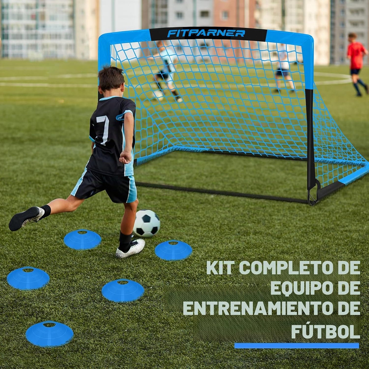 FITPARNER Arcos de Fútbol para Niños para Patio Trasero - Juego de...