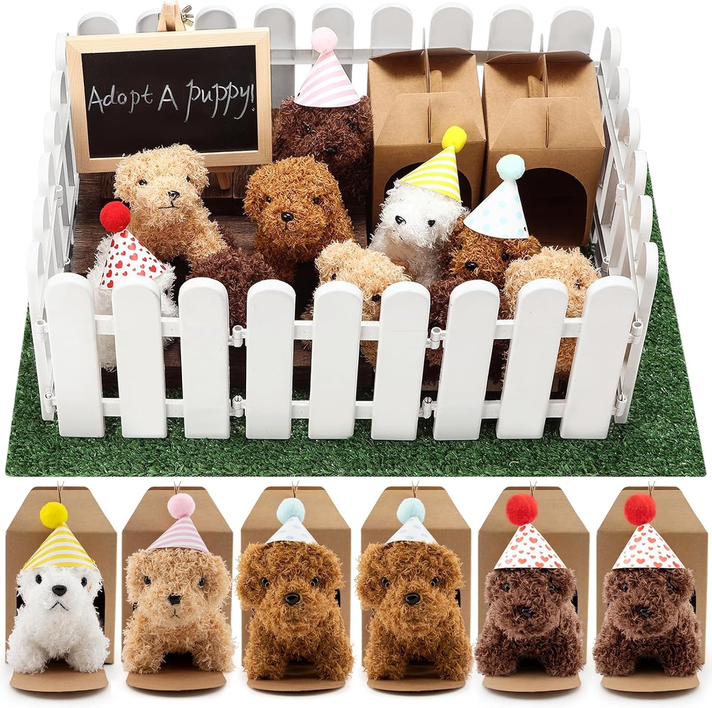 Rigibright 90 piezas de sorpresas de fiesta de adoptar un cachorro,...