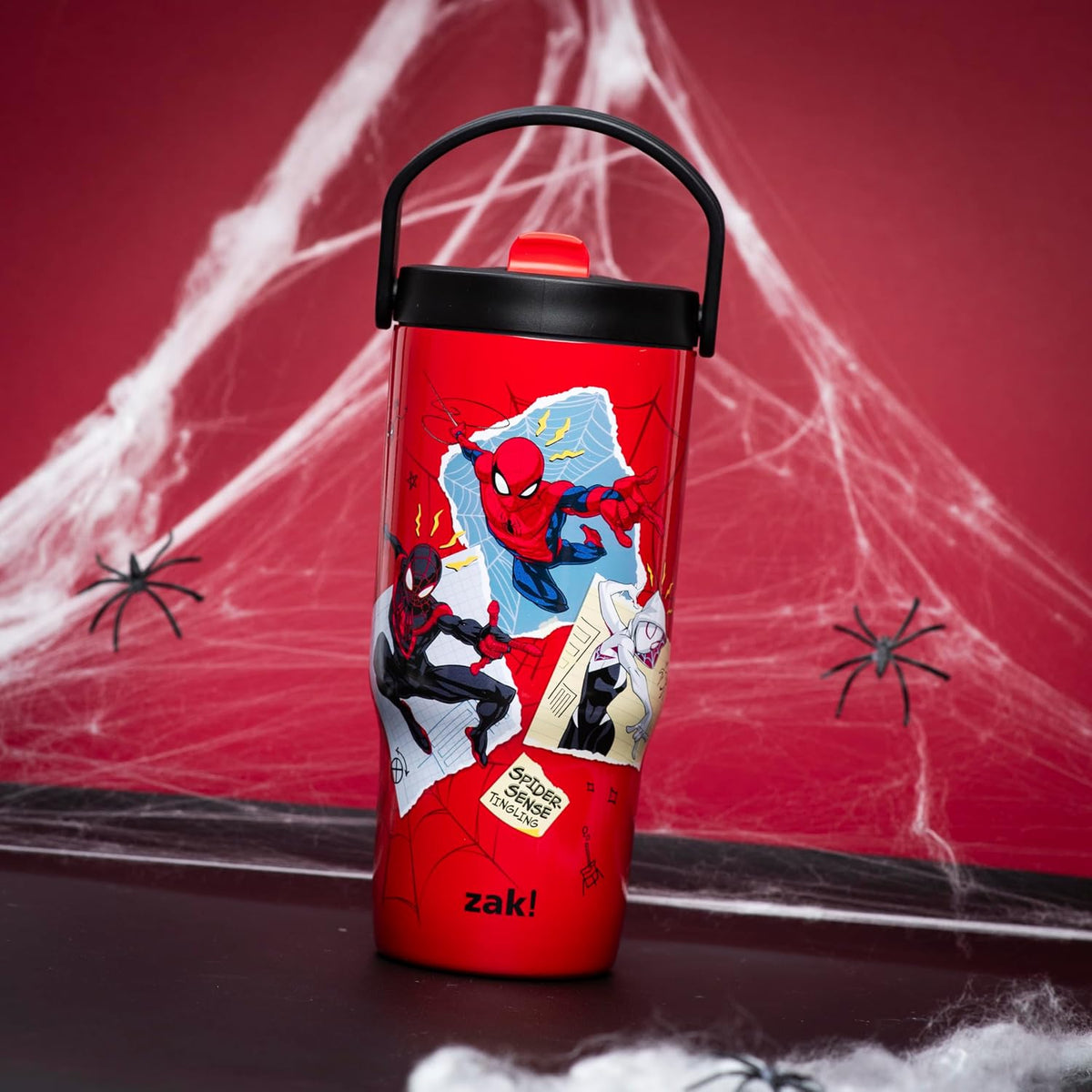 Zak Designs Marvel Siply Sutton - Vaso para la escuela o viajes, bo...