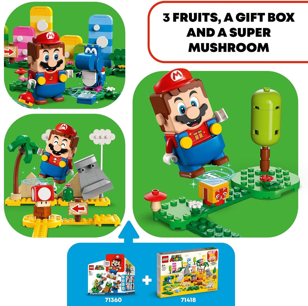 LEGO Super Mario Creativity Toolbox Maker Set 71418, crea tus propi...