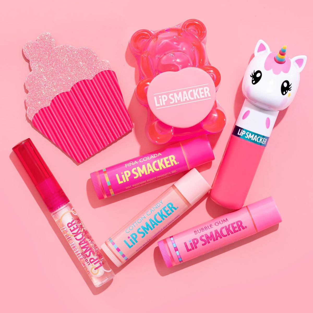 Lip Smacker Princess Glam Bag - Juego de maquillaje, bálsamo labial...