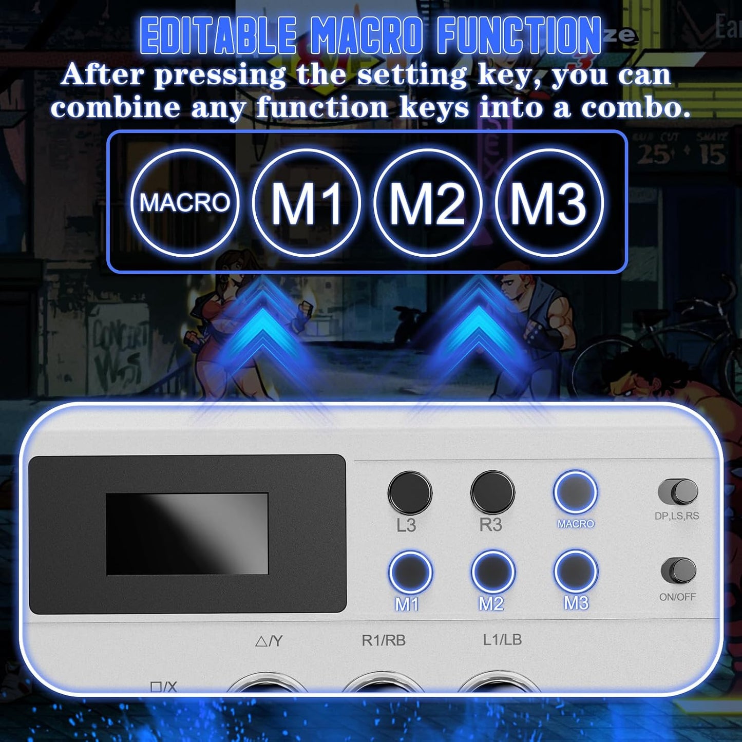 Nonbliep Arcade Stick con Cable Compatible con PS5\/PS4\/PC\/, para...