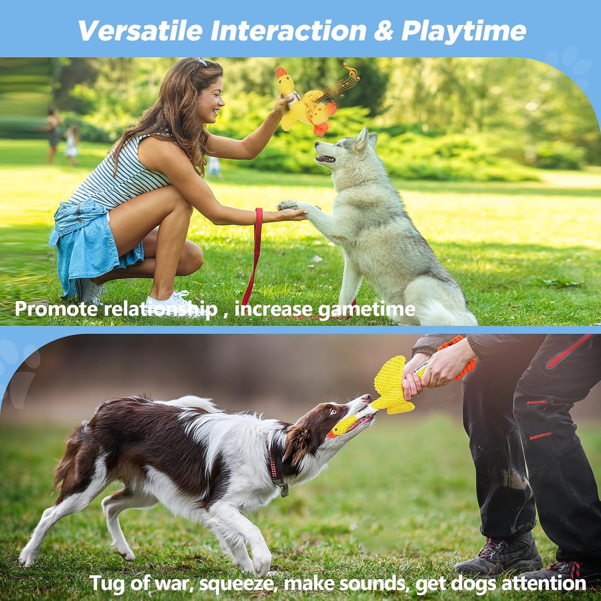 Vitscan Juguetes duraderos para perros pequeños y grandes, juguete...