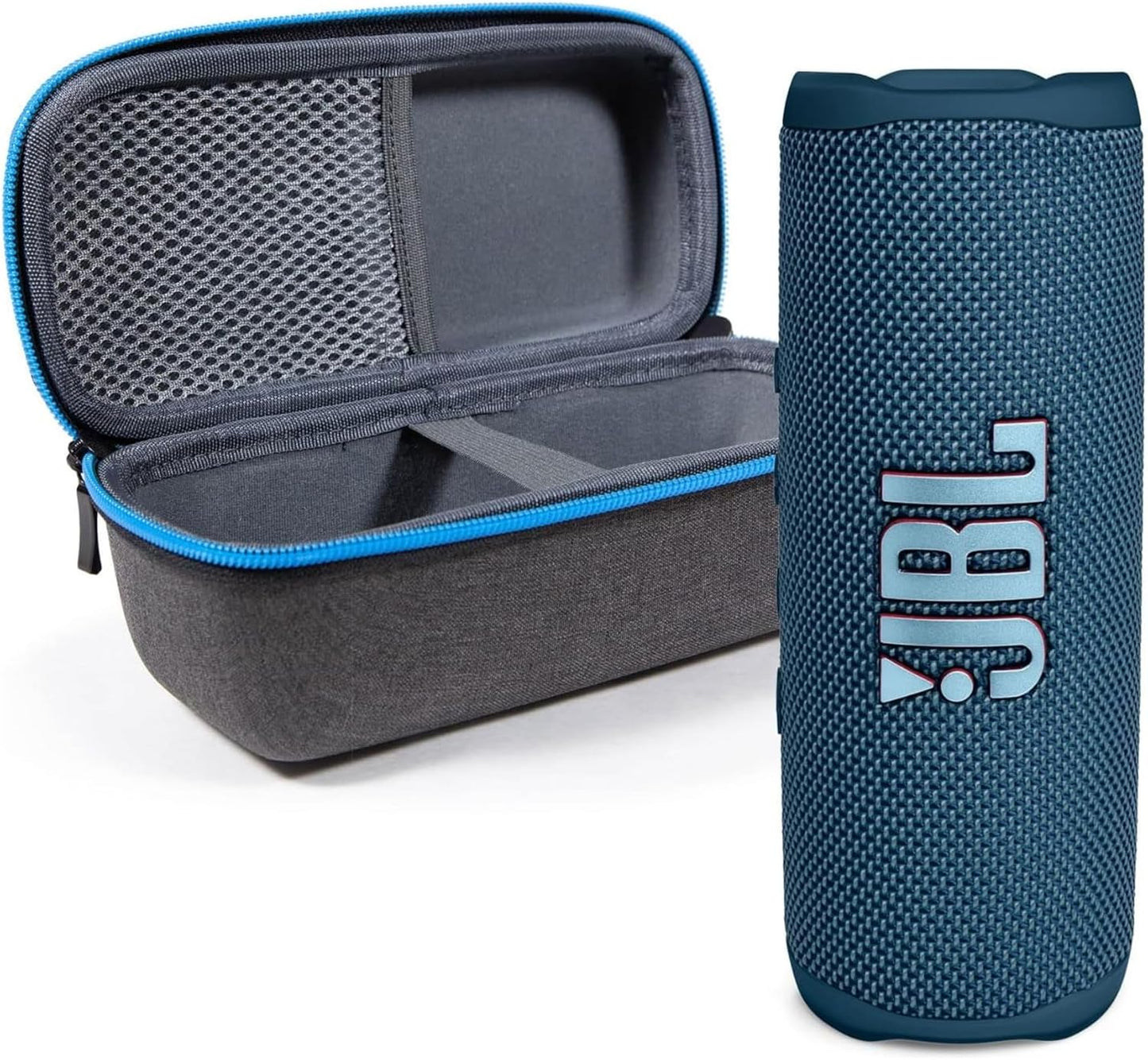 JBL Flip 6 (verde azulado) + Paquete con divvi! Estuche protector d...