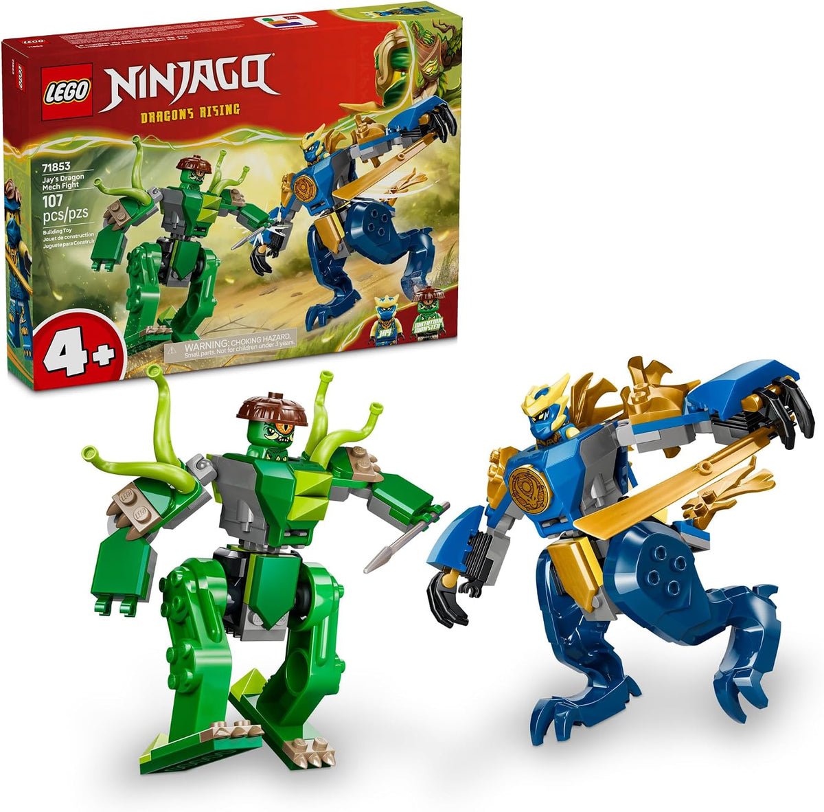 LEGO NINJAGO Juego de construcción de lucha de mecha de dragón de J...