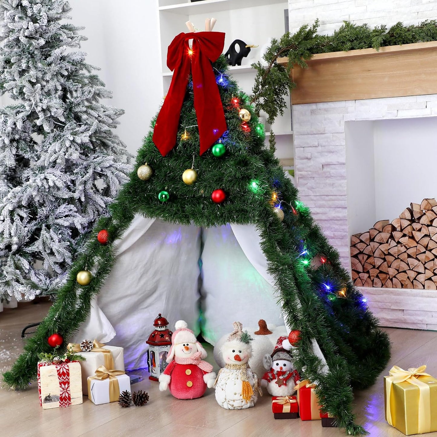Roundfunny Juego de tienda de campaña de árbol de Navidad de 5 pies...