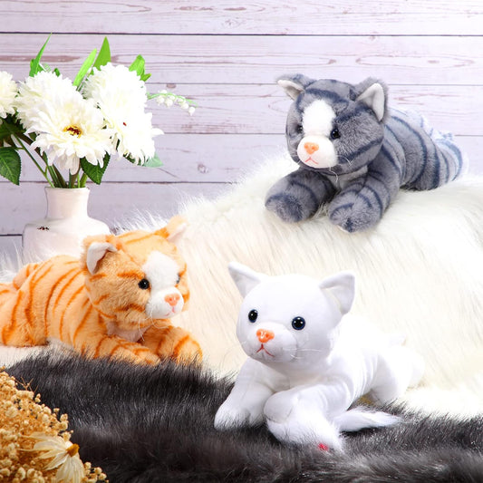 Harrycle 3 piezas de 9 pulgadas gato de peluche de juguete de regal...