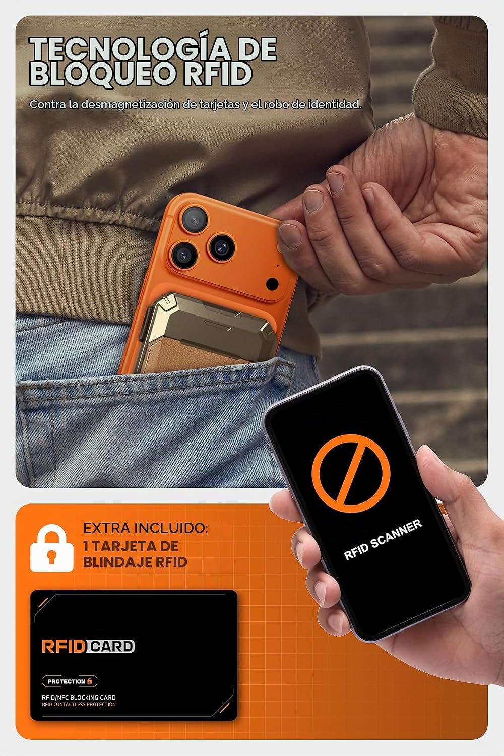 SUPCASE Cartera MagSafe con Soporte, cartera magnética de cuero gen...