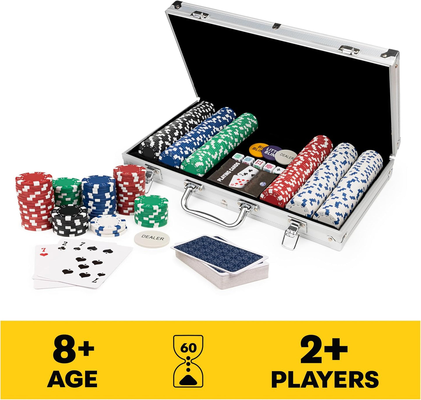Spin Master Games, Cardinal Classics, juego de póquer de 300 piezas...