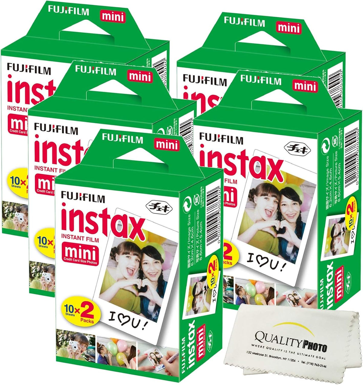 Fujifilm Instax Mini película instantánea (blanco) para cámaras Fuj...