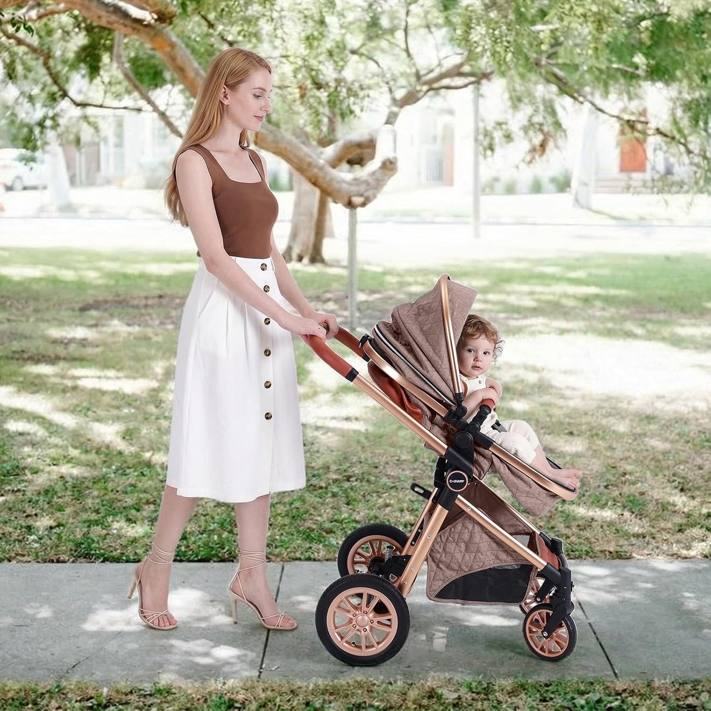 Cochildor DuraFlex - Cochecito de bebé 2 en 1, cochecito de viaje p...