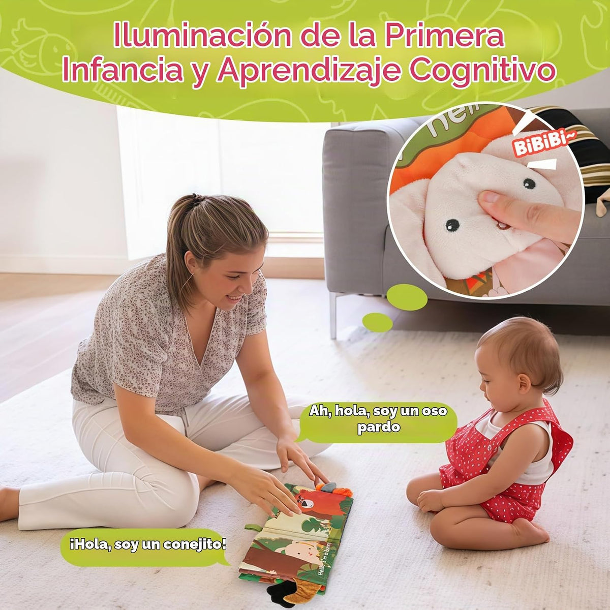 GKDOMS Libros Blandos para Bebés de Alto Contraste, Juguetes de Tac...