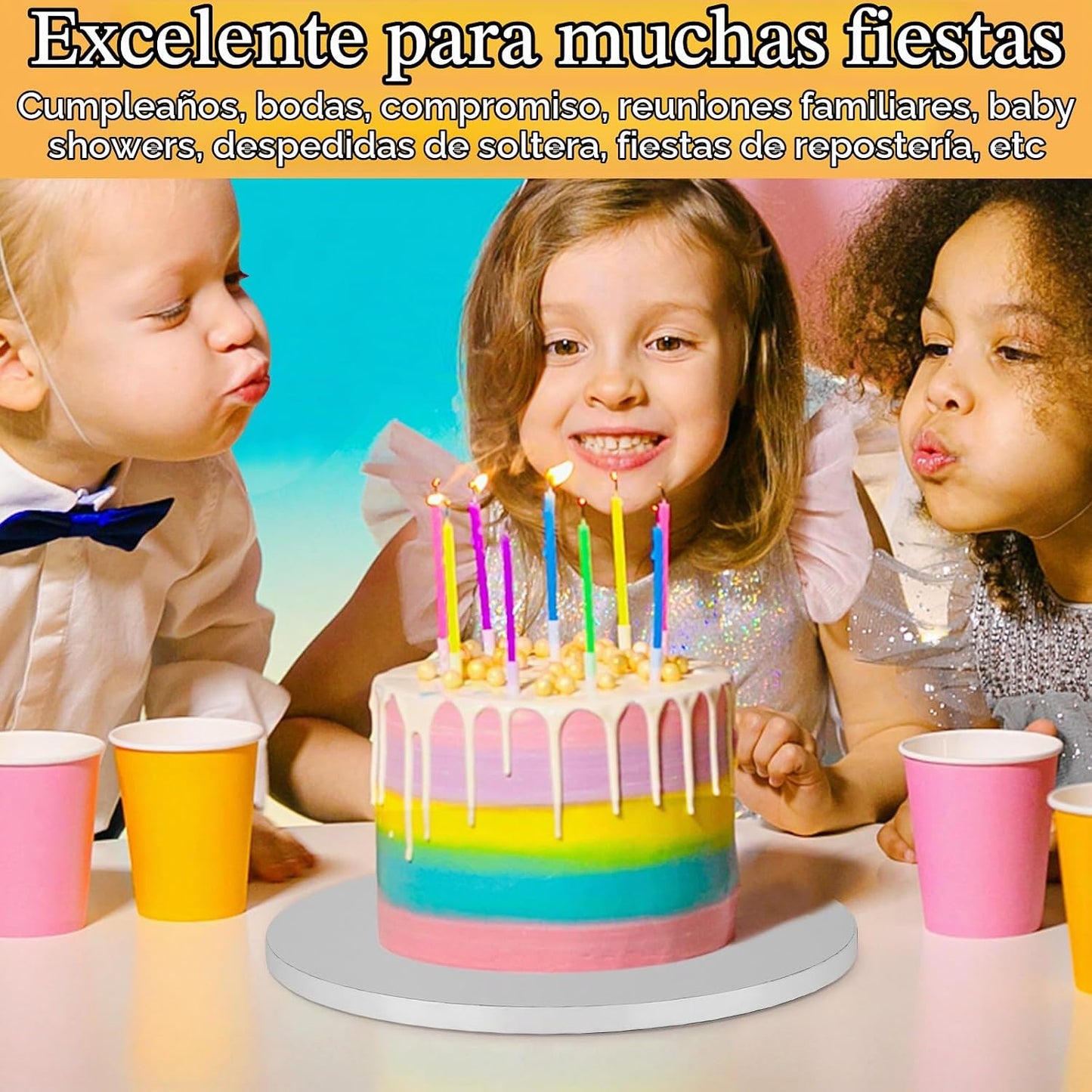 12 tambores para tartas de 12 pulgadas, tambor de 12 pulgadas, tabl...