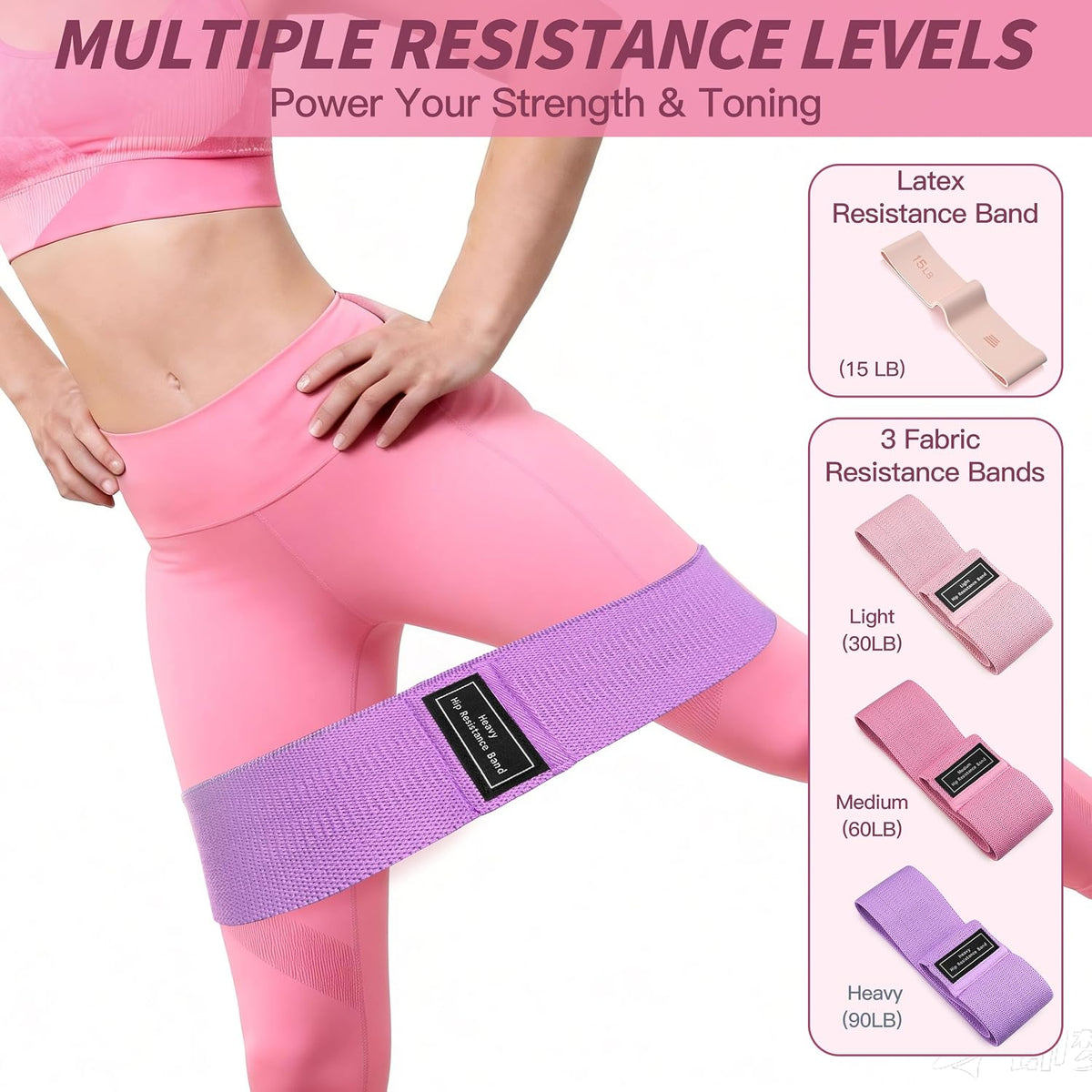 NANATI Kit de pilates, kit de entrenamiento de pilates en casa para...
