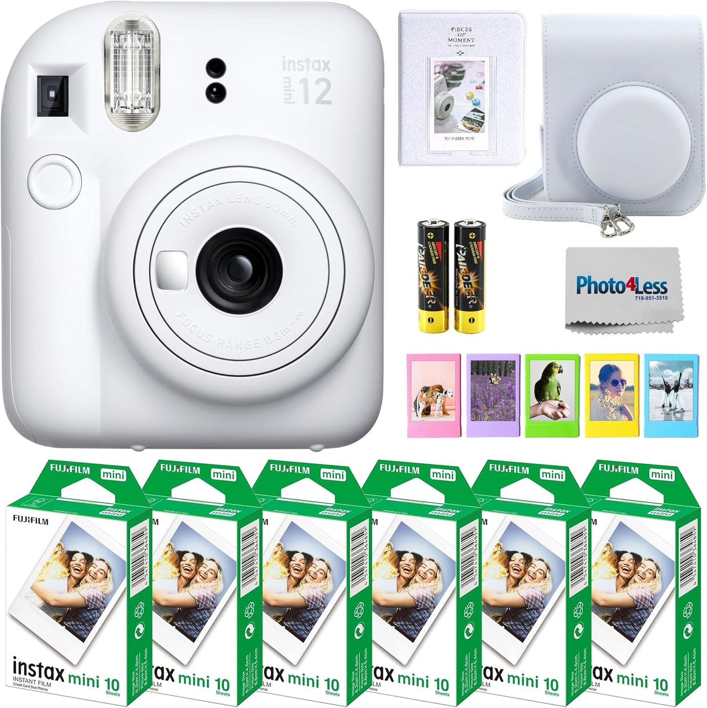Fujifilm - Paquete de cámara instantánea Instax Mini 12 con películ...