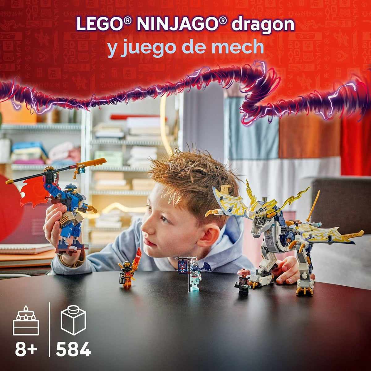 LEGO NINJAGO Rogue's Mech Dragon Rider Juguete de construcción...
