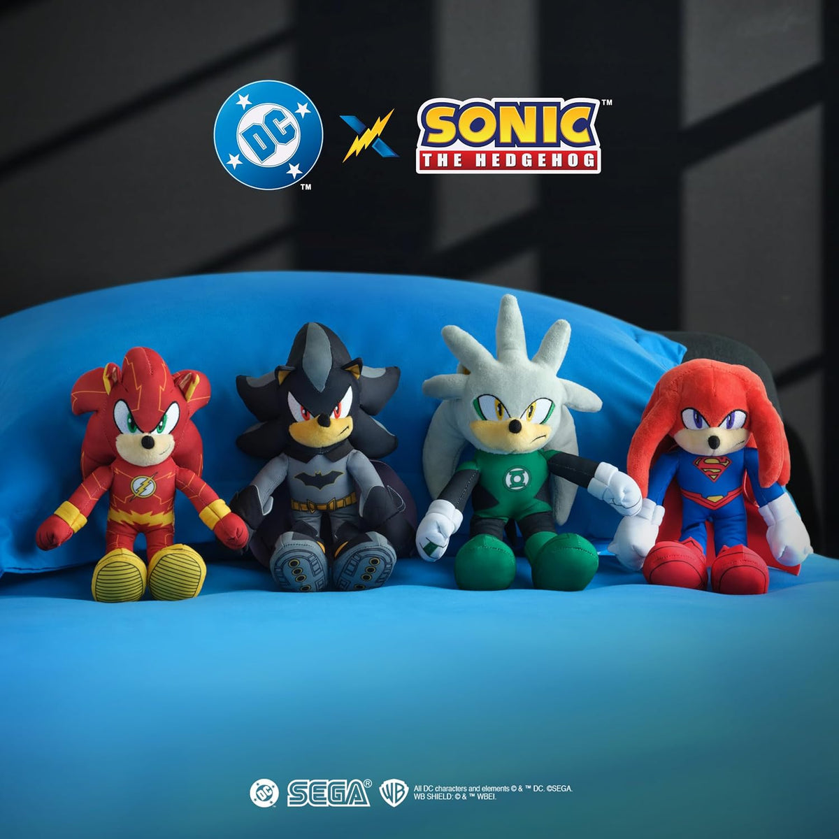 Sonic The Hedgehog DC Comics Shadow como Batman y Knuckles como Sup...
