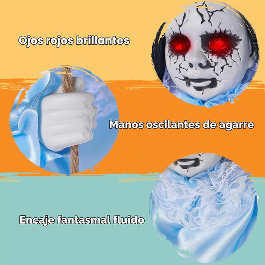 JOYIN 2 piezas de fantasmas colgantes para decoración de Halloween...