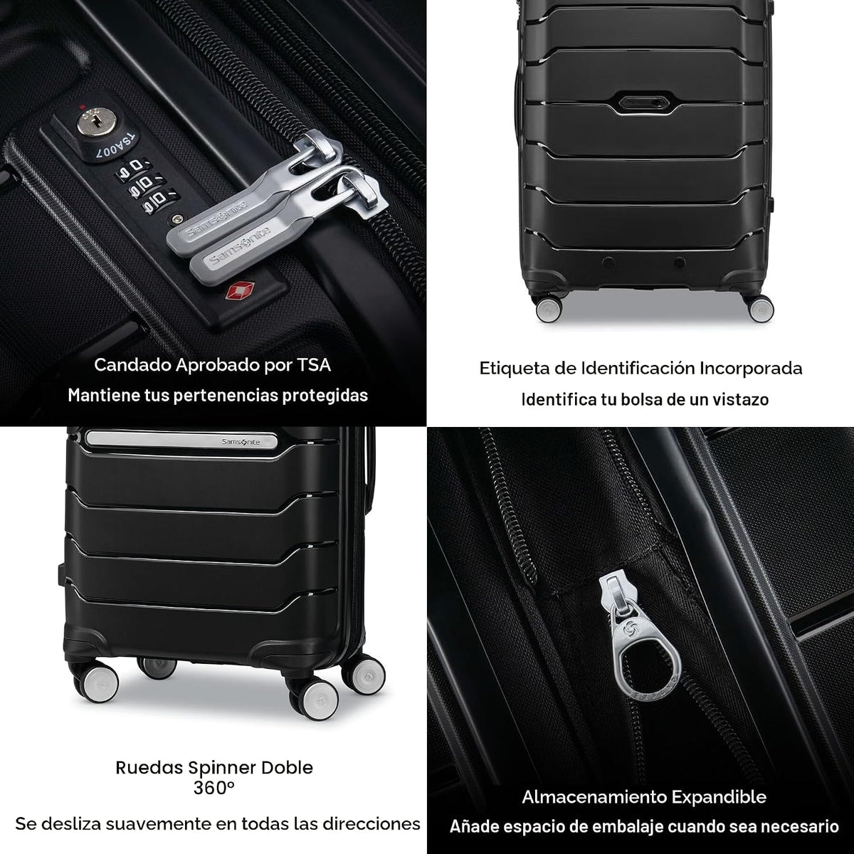 Samsonite Freeform - Juego de equipaje de 2 piezas, equipaje de man...