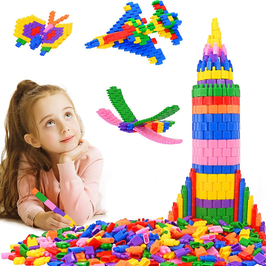 FUBAODA Niños Juego de 600 piezas de bloques de construcción - Jueg...