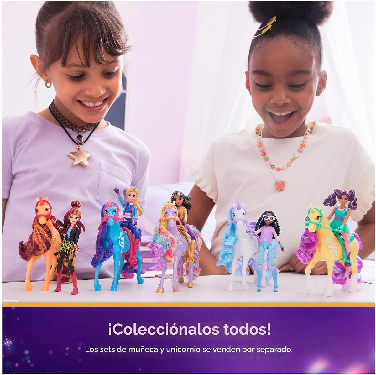 Unicorn Academy Ava &amp; Leaf, 2 accesorios, muñecas y juguetes de...
