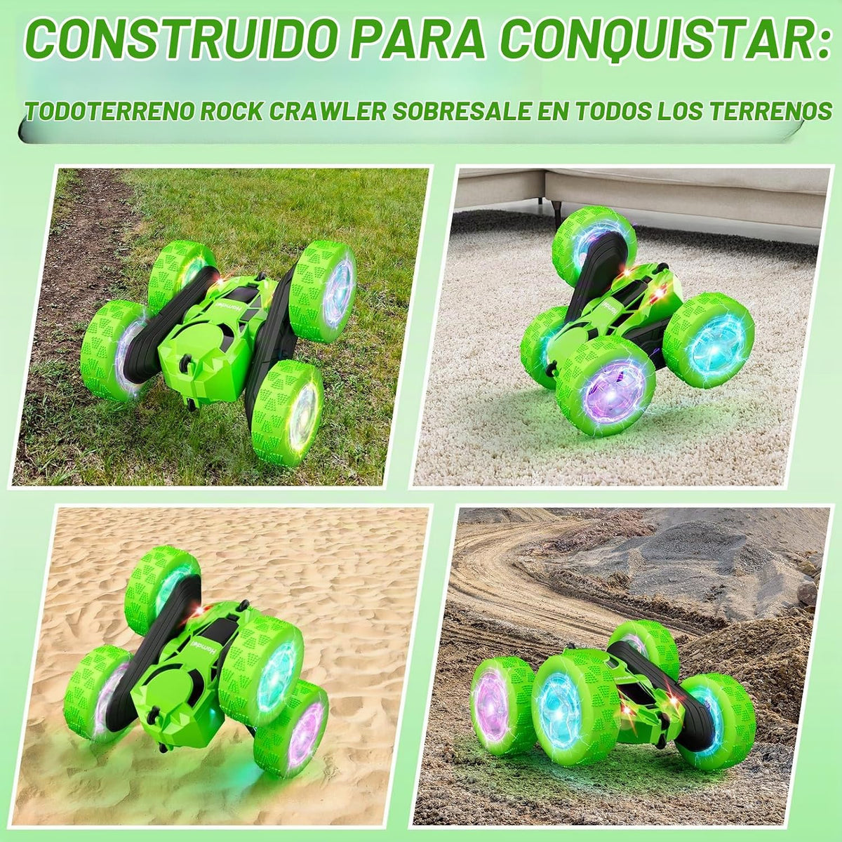 Hamdol Coche de acrobacias a control remoto para niños, juguete RC...