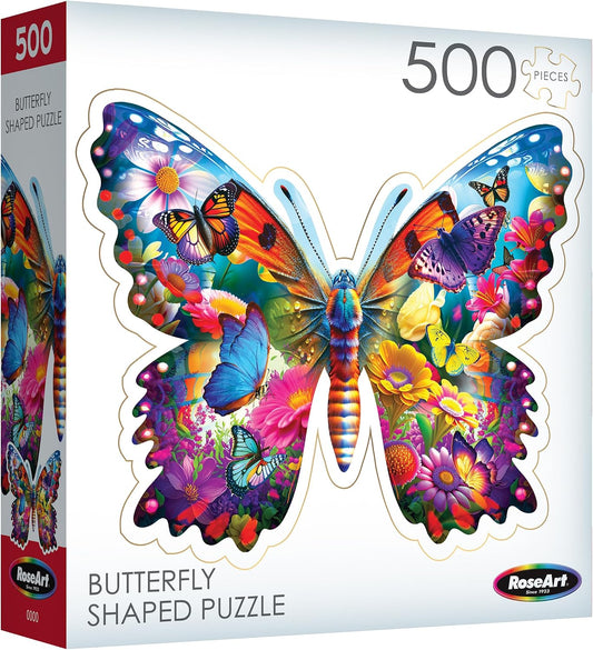 RoseArt - Gran forma - Hermosa mariposa - Rompecabezas de 500 pieza...