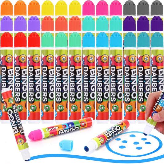 Crtiin Juego de 36 marcadores de Bingo Dauber de colores surtidos e...
