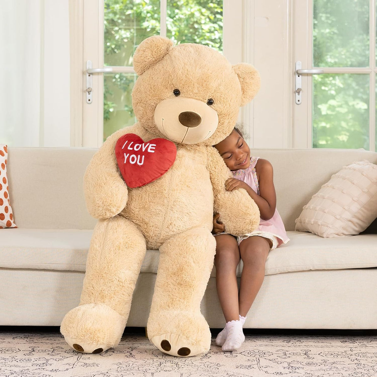 MaoGoLan Oso de peluche gigante de 52" Oso de peluche - Te amo...