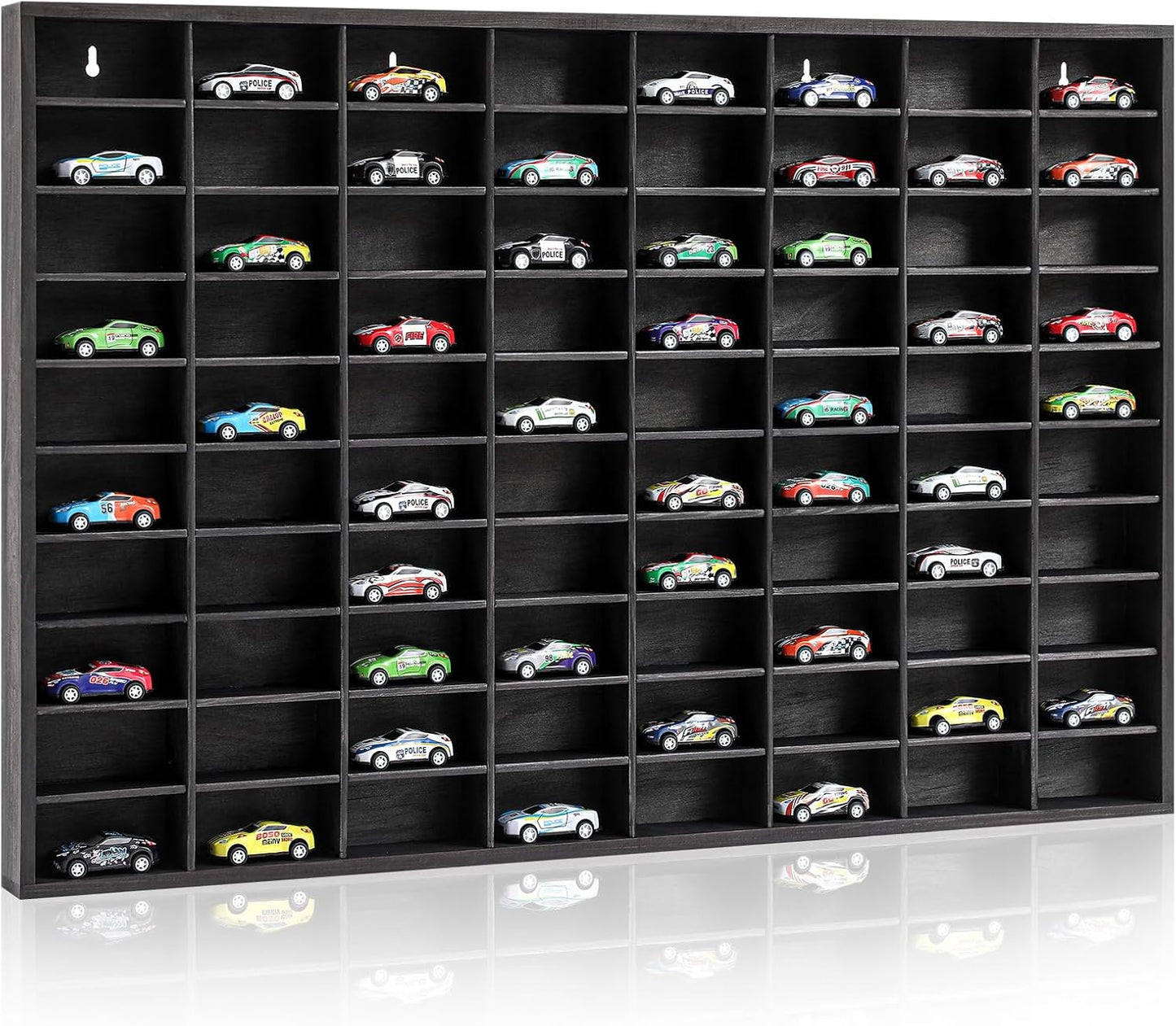 Seenelling Vitrina de Madera para Autos de Juguete Hot Wheels Fundi...
