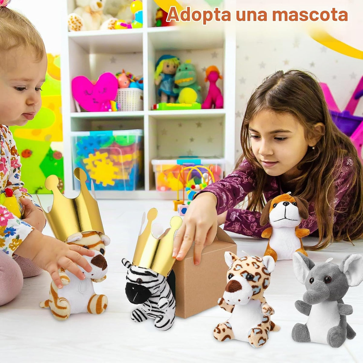 Guiqulai - Juego de 40 juguetes de peluche de animales de peluche p...