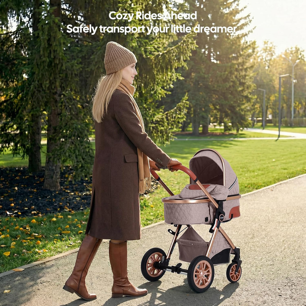 Cochildor DuraFlex - Cochecito de bebé 2 en 1, cochecito de viaje p...