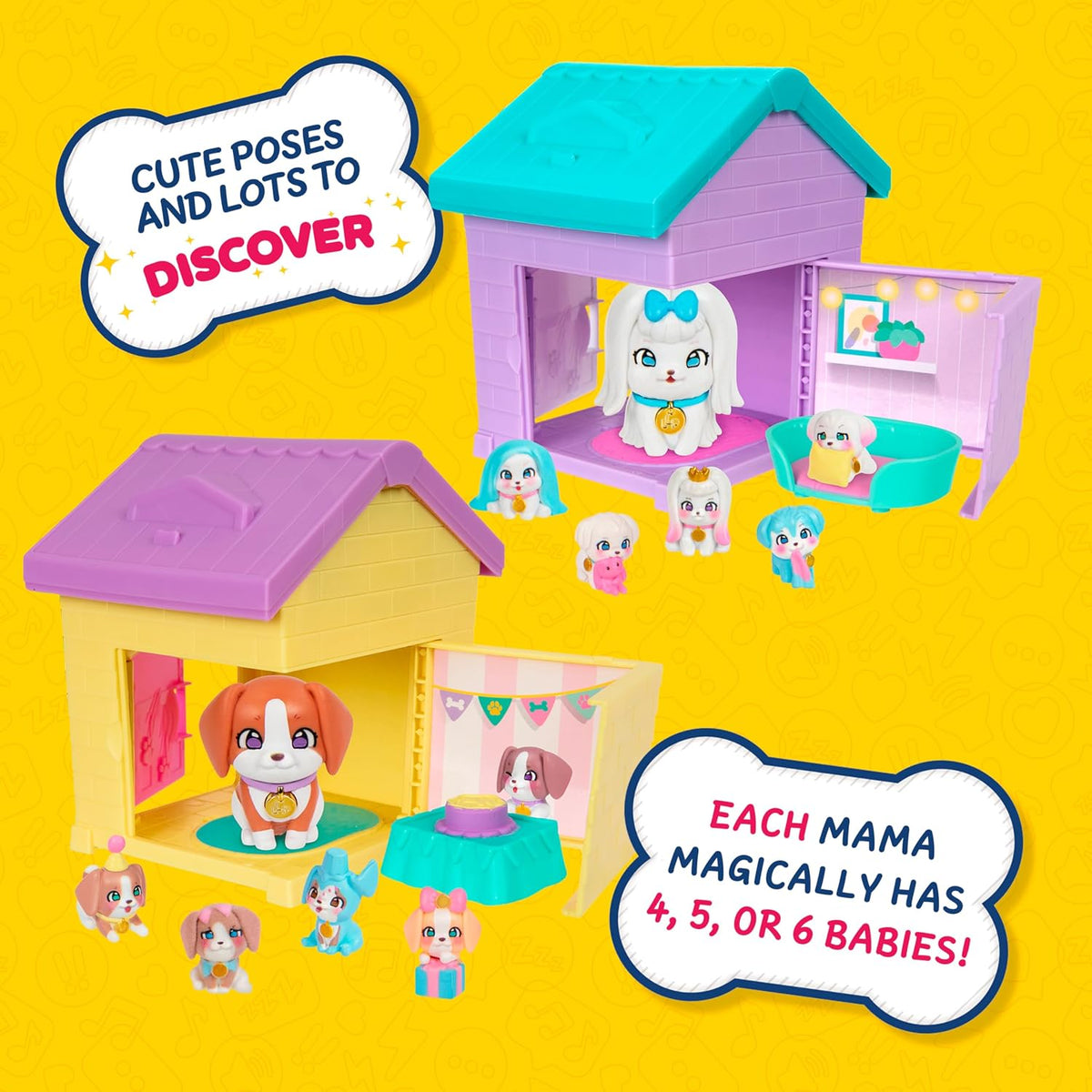 Little Live Pets Paquete de juego de casa para perros, colección Ma...