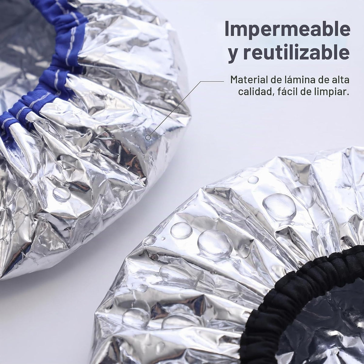 2 piezas de papel de aluminio acondicionador tapa reutilizable para...