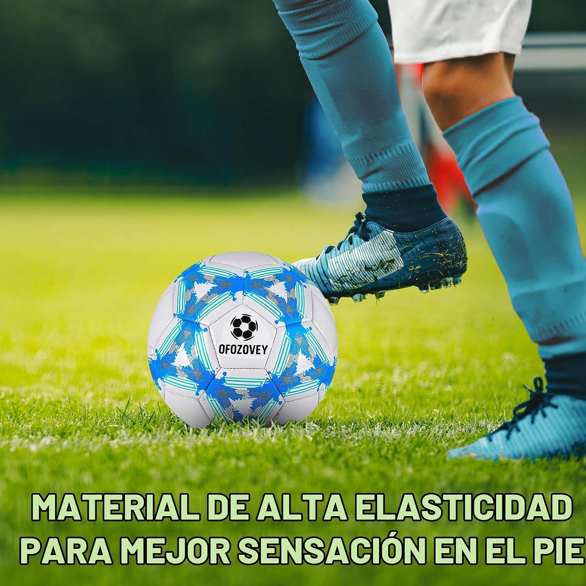 OFOZOVEY Balón de fútbol tamaño 3, 4, 5, paquete de dos, fútbol clá...