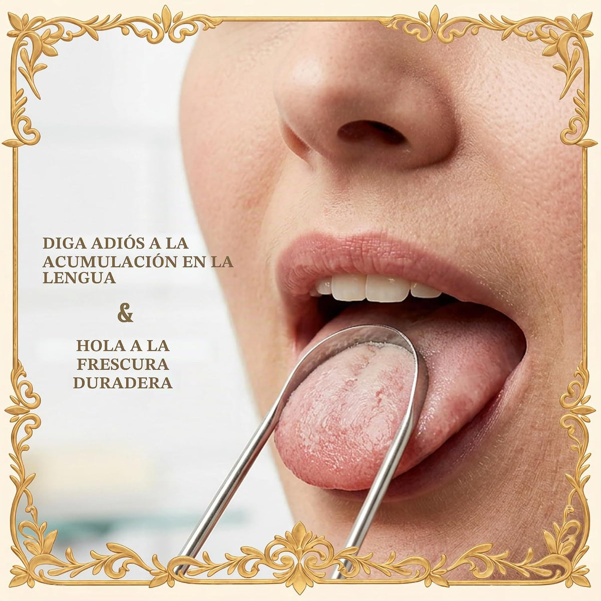 MasterMedi Rascador de lengua para adultos con estuches de viaje mu...