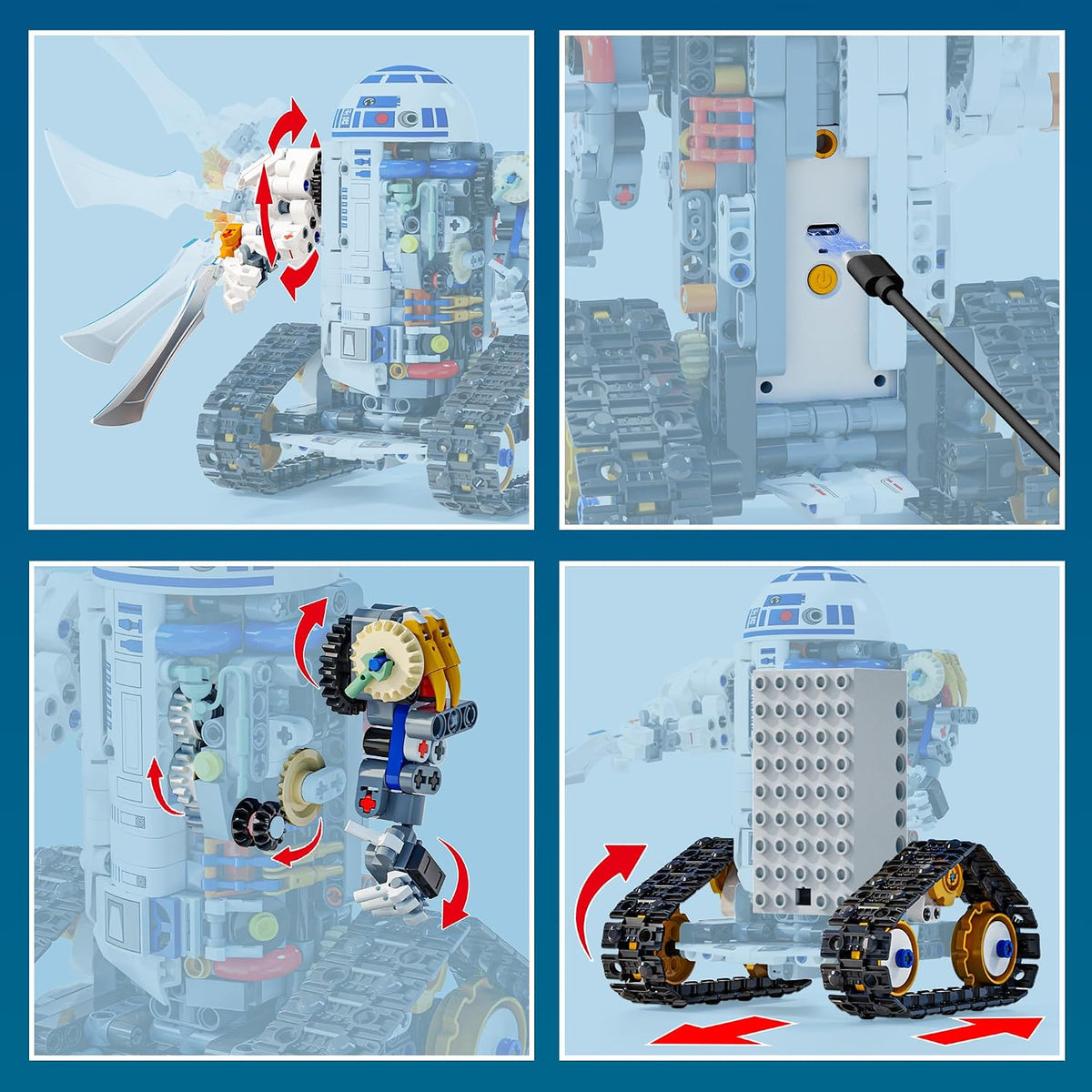 Glikid STEM - Kit de construcción de robot RC - Aplicación 3 en 1 y...