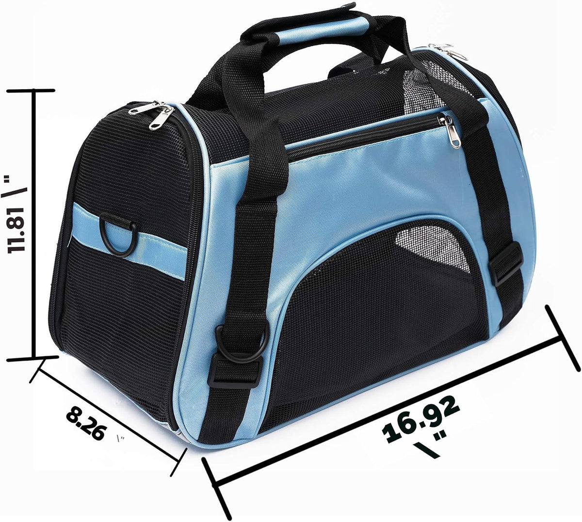 MuchL Transportador de mascotas de lados suaves para gatos, transpo...