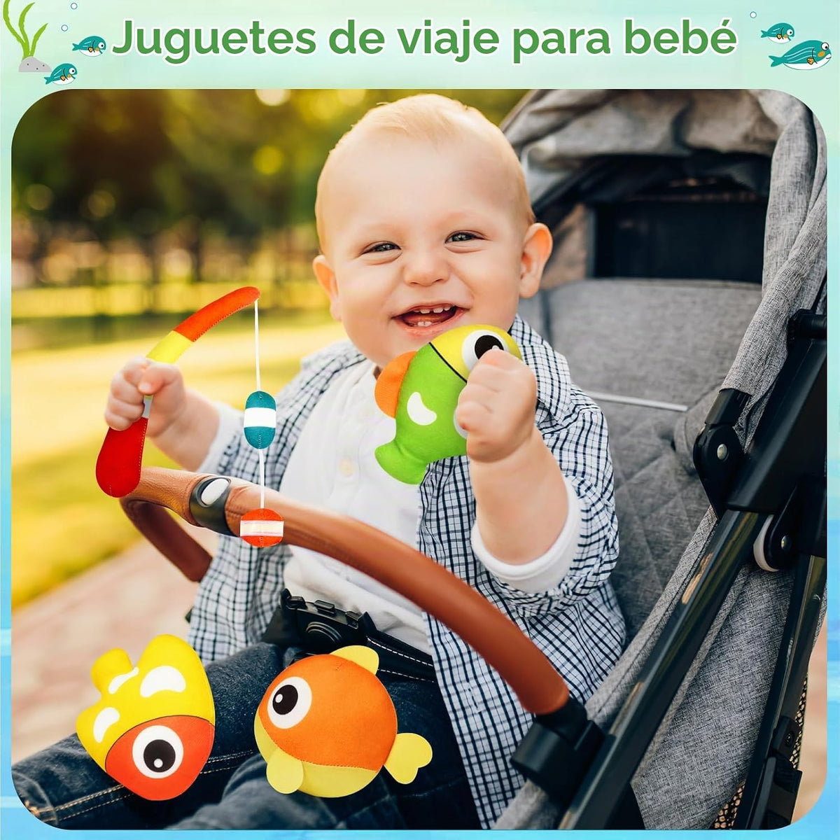 My First Tackle Box Juego de pesca sensorial de peluche para bebés...