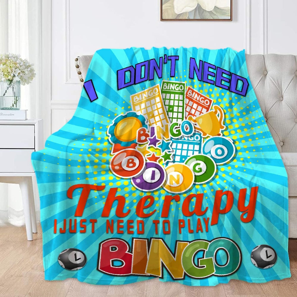 SANBOBO I Don't Need Therapy, I Just Need to Bingo - Manta de F...