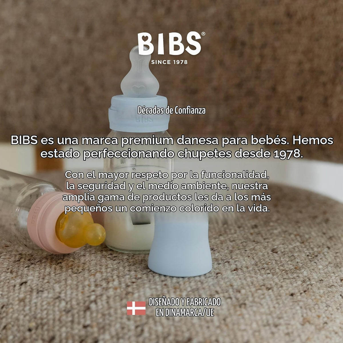 BIBS Biberón de plástico, 5.1 onzas, paquete de 2, pezón de silicon...