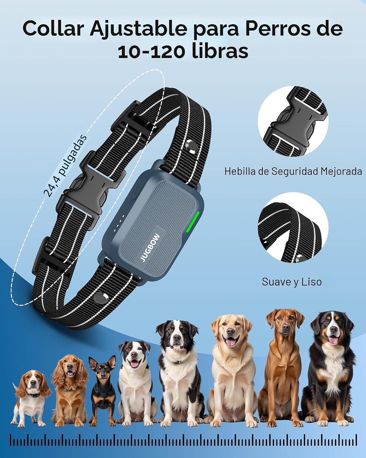 Jugbow Collar de choque para perro, collar de entrenamiento para pe...