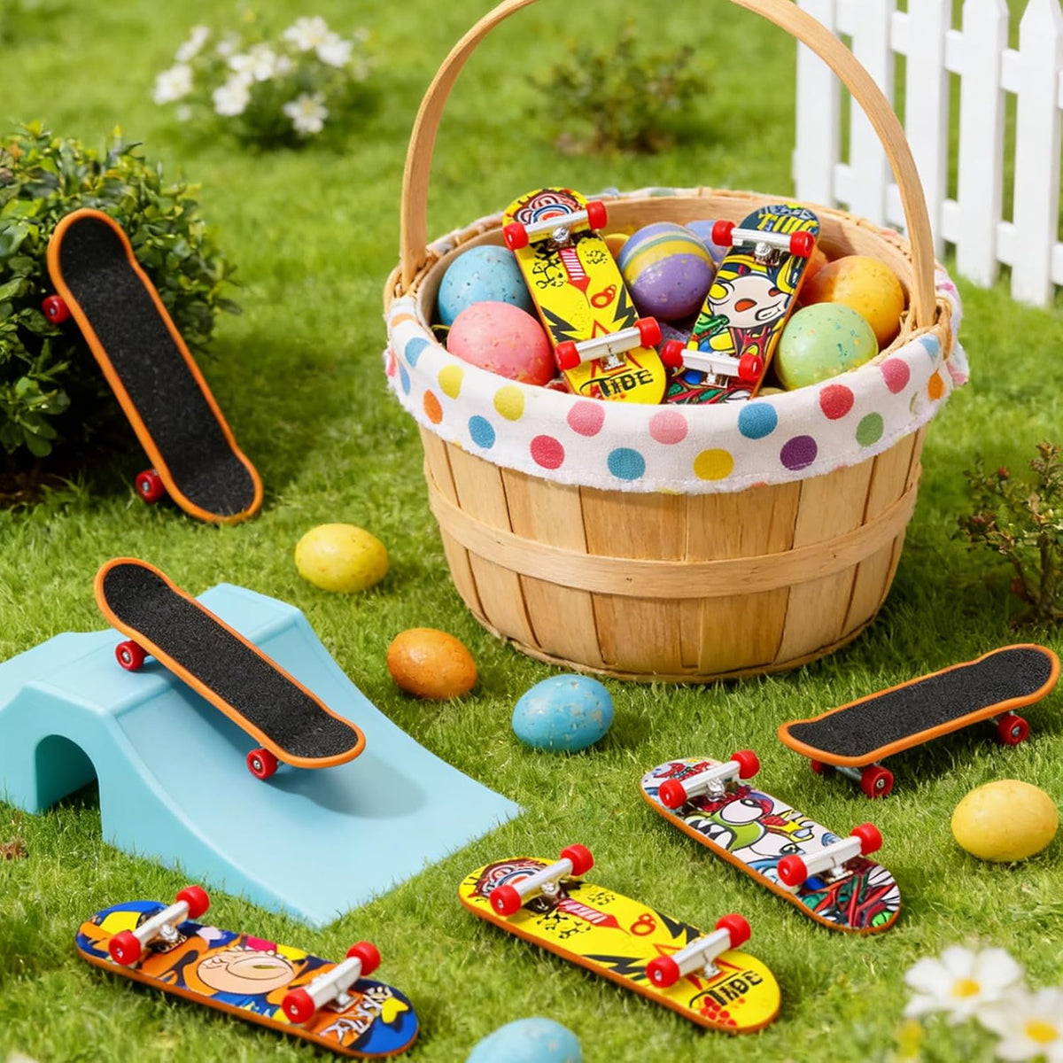 AMENON Paquete de 28 patinetas de dedos para niños, adolescentes, n...