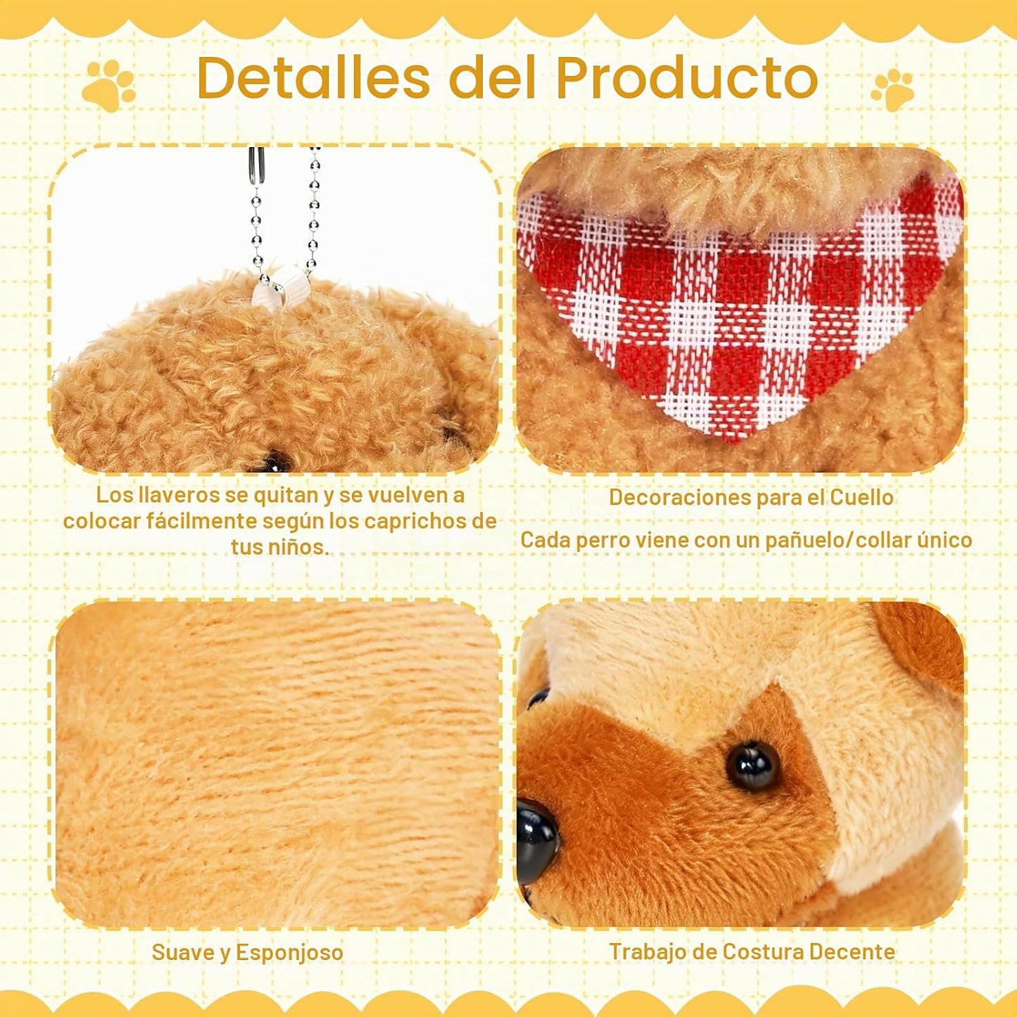 Niceup 24 piezas adoptar una fiesta de cachorros niños Mini perro d...